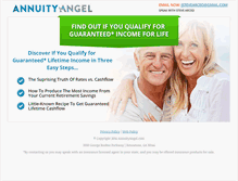 Tablet Screenshot of annuityangel.com